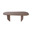 Maklaine Rectangular Coffee Table with Sturdy Build in Venezia Walnut
