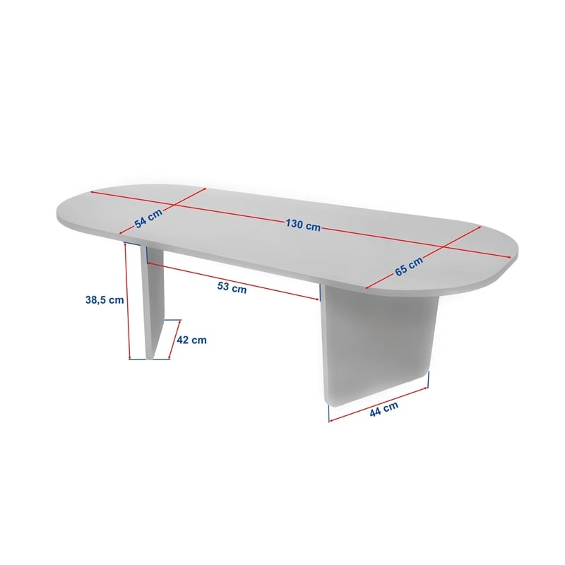 Maklaine Rectangular Coffee Table with Sturdy Build in Venezia Walnut