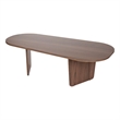 Maklaine Rectangular Coffee Table with Sturdy Build in Venezia Walnut