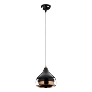 Maklaine Adjustable Iron Chandelier with E27 Socket in Black and Copper