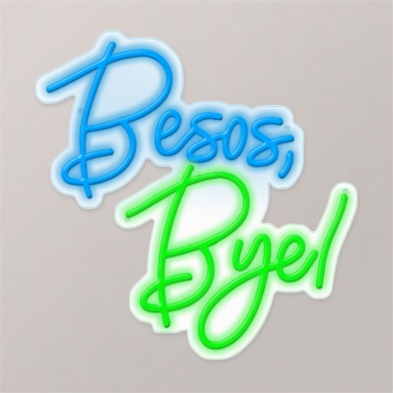 Maklaine Blue LED Neon Wall Art on Acrylic - 23