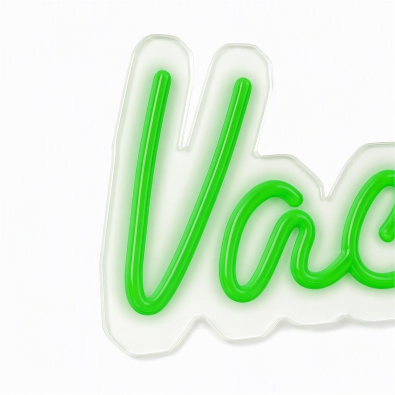 Maklaine LED Neon Wall Sign on Acrylic Panel in Green 30
