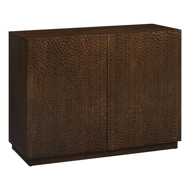 Maklaine Bamboo Console Table in Coffee Finish