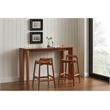 Maklaine Bamboo Counter Table in Copper Finish
