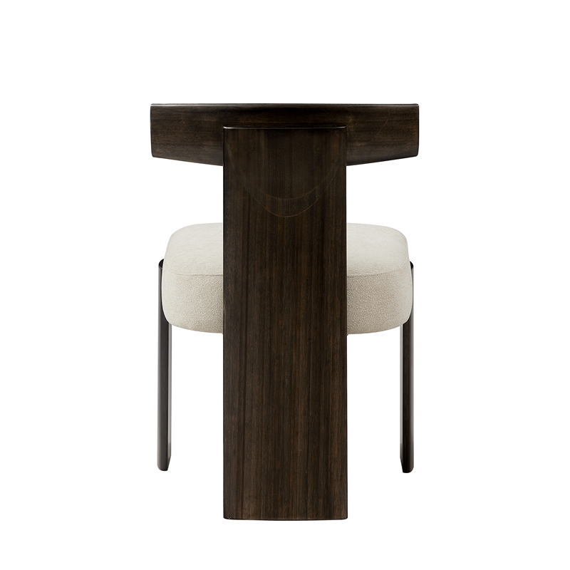 Maklaine Bamboo Dining Chairs in Charcoal (Set of 2)