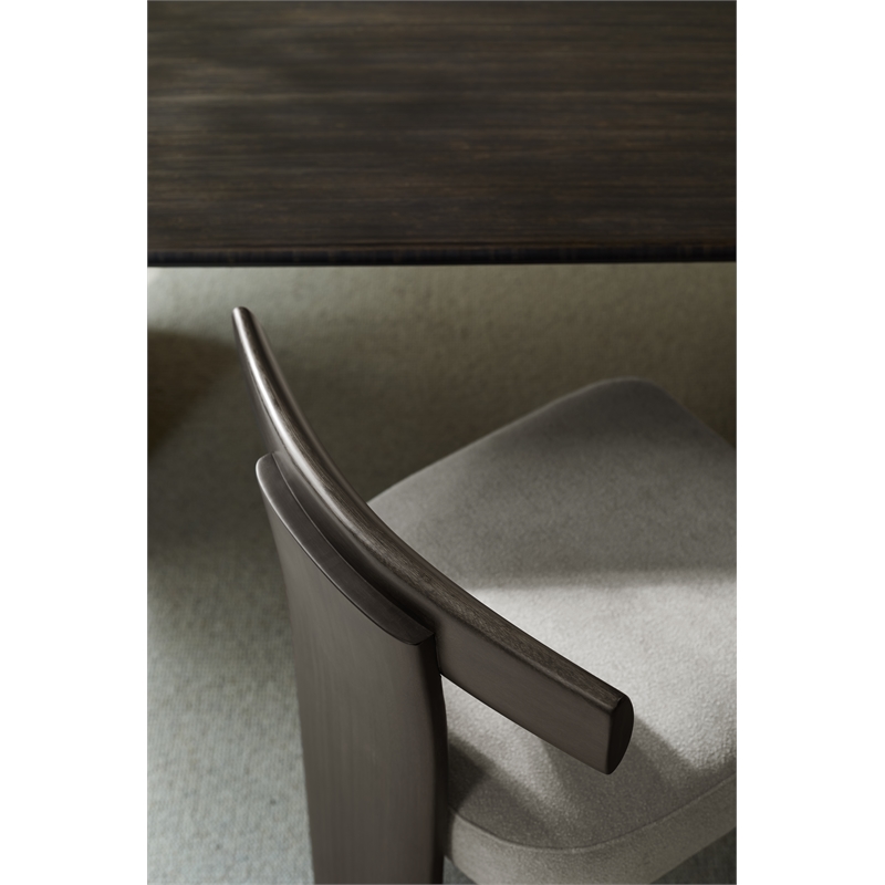 Maklaine Bamboo Dining Chairs in Charcoal (Set of 2)