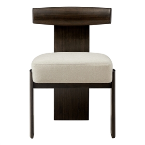 Maklaine Bamboo Dining Chairs in Charcoal (Set of 2)