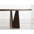 Maklaine Bamboo Dining Table in Coffee Finish