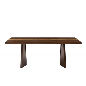 Maklaine Bamboo Dining Table in Coffee Finish