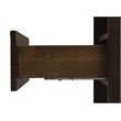 Maklaine Nightstand with Coffee Finish and Solid Bamboo Frame
