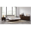 Maklaine Nightstand with Coffee Finish and Solid Bamboo Frame