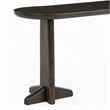 Maklaine Console Table in Charcoal Bamboo with Scratch-Resistant Protectors