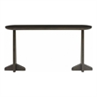 Maklaine Console Table in Charcoal Bamboo with Scratch-Resistant Protectors