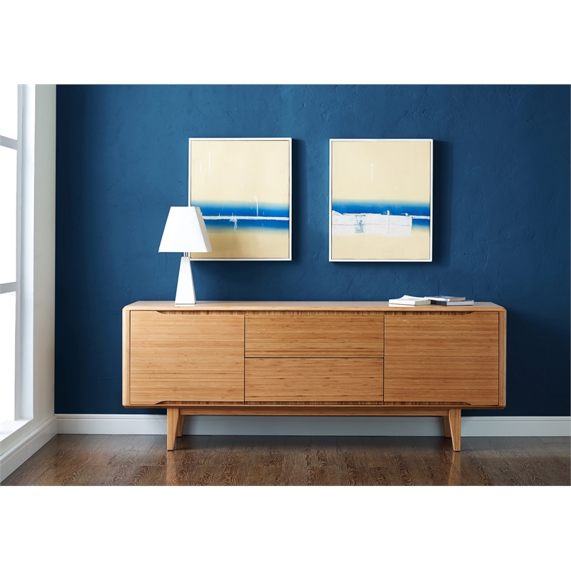 Maklaine Sideboard in Golden Bamboo Finish