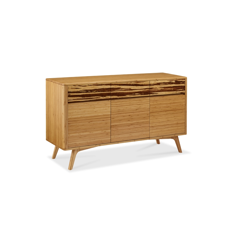 Maklaine Sideboard in Solid Bamboo with Golden Finish
