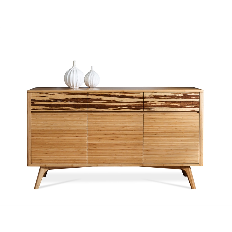 Maklaine Sideboard in Solid Bamboo with Golden Finish