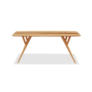 Maklaine Dining Table in Solid Bamboo with Golden Finish