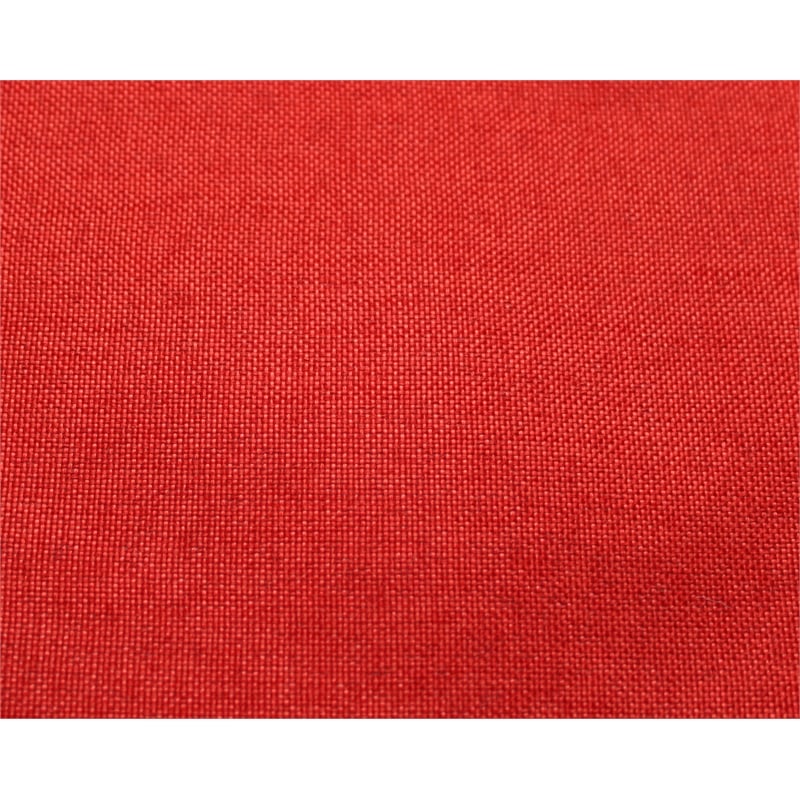 Maklaine Bamboo Lounge Chair with Upholstered Seat in Sand-Red