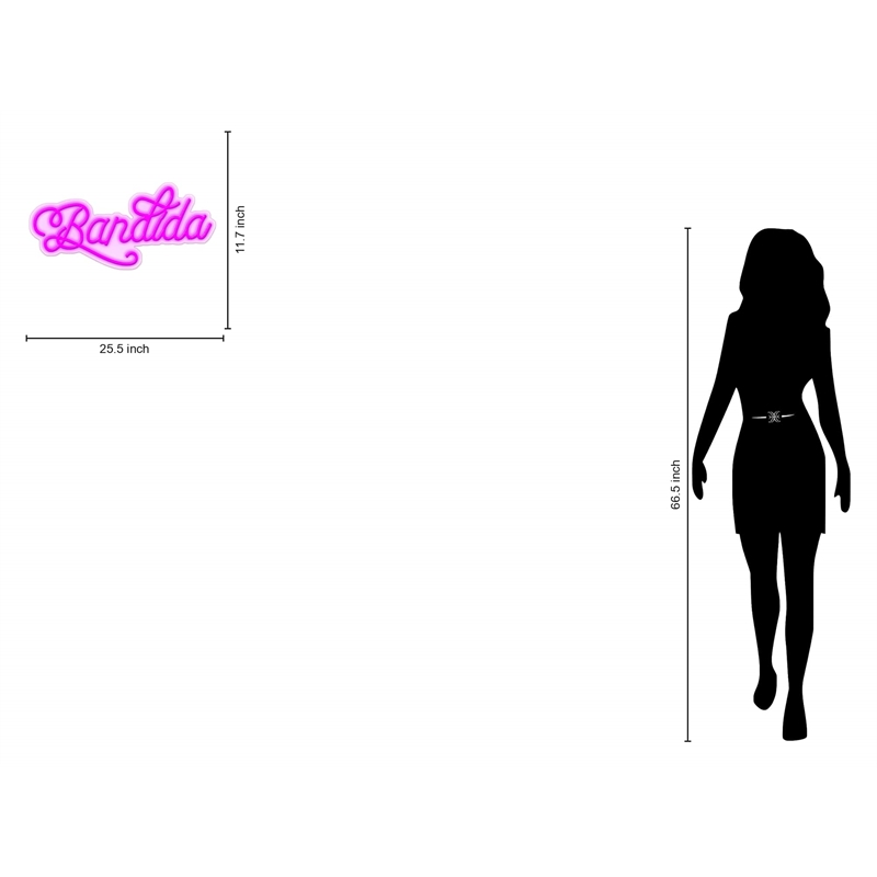 Maklaine Bandida LED Neon Sign on Acrylic 26