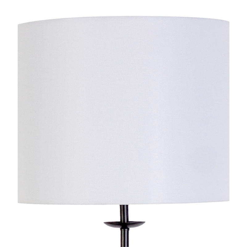 Maklaine Set of 2 Geometric Concrete Buffet Lamps in Matte Black