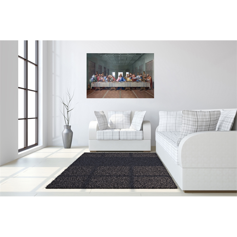 Maklaine Last Supper Tempered Glass Wall Art 60