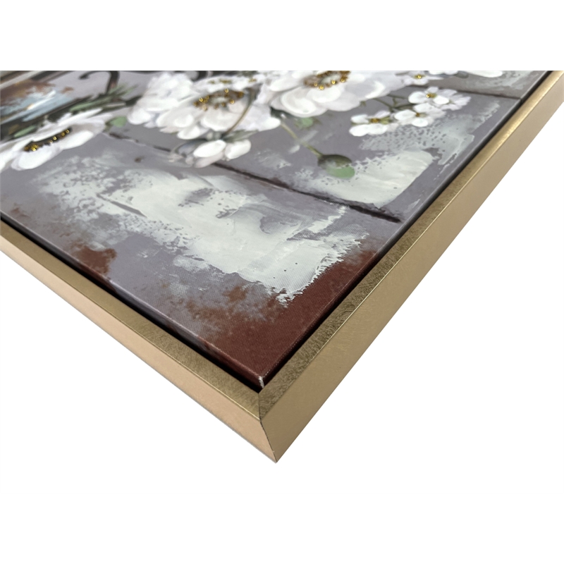 Maklaine Rustic Blossoms Study Framed Canvas 24