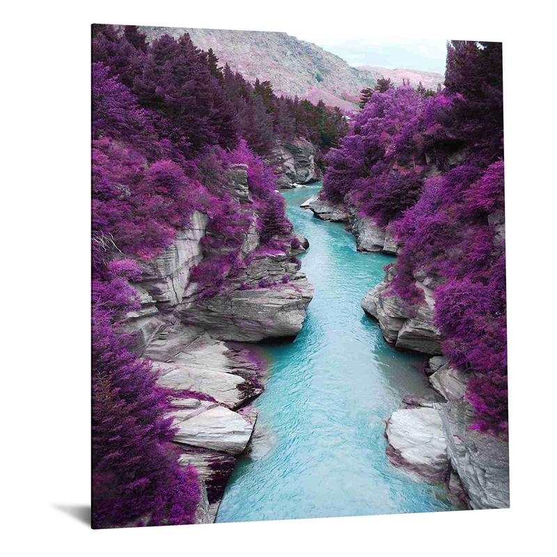 Maklaine Blooming Canyon Tempered Glass Art 40