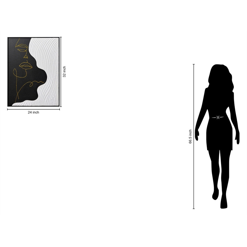 Maklaine Contour Muse II Hand-Painted Canvas 32