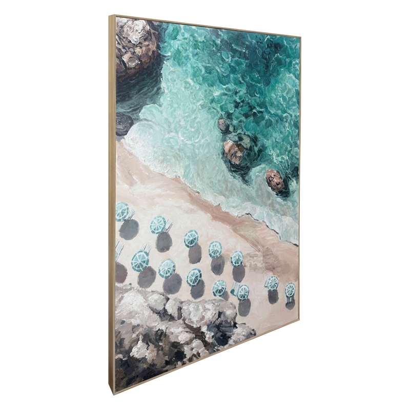 Maklaine Cove Reverie I Hand-Embellished Canvas 45