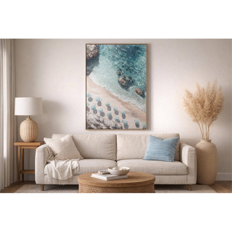 Maklaine Cove Reverie I Hand-Embellished Canvas 45
