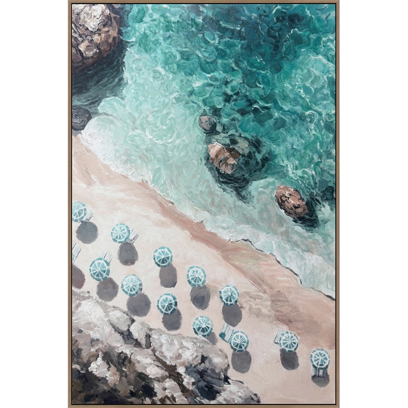 Maklaine Cove Reverie I Hand-Embellished Canvas 45