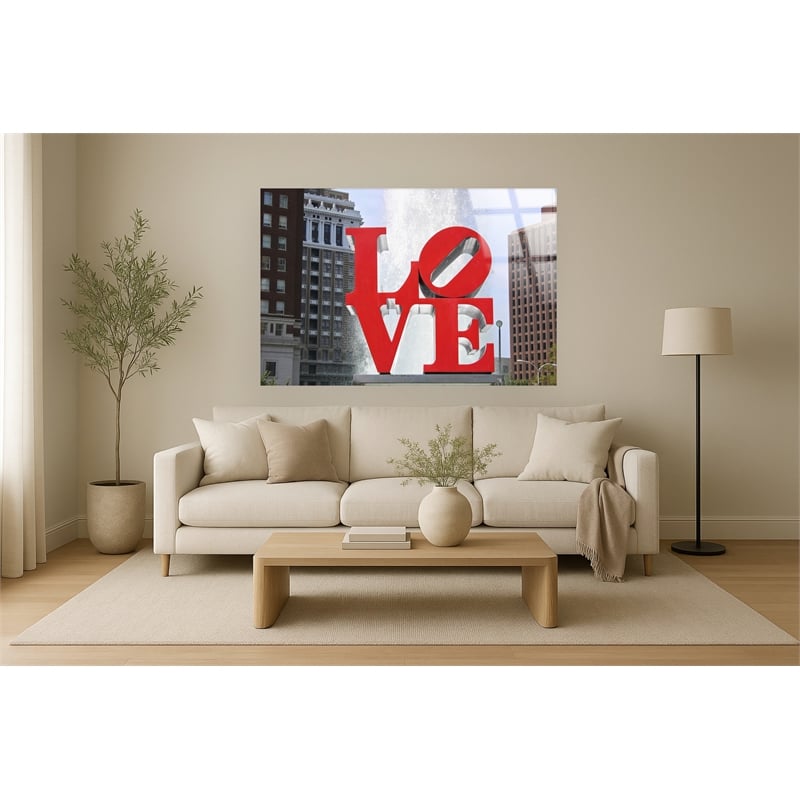 Maklaine Urban Affection Tempered Glass Wall Art 60