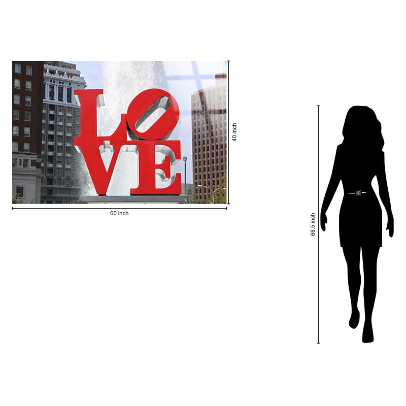 Maklaine Urban Affection Tempered Glass Wall Art 60