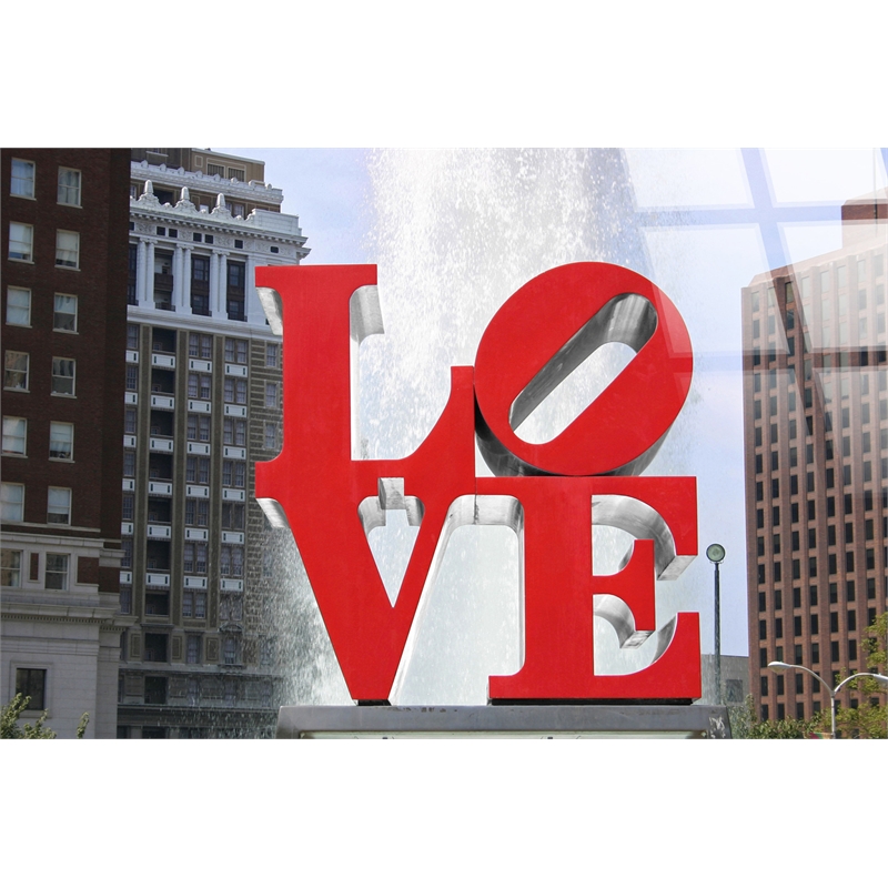 Maklaine Urban Affection Tempered Glass Wall Art 60