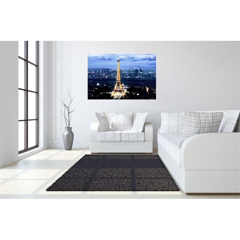 Maklaine Paris at Night Tempered Glass Wall Art 60