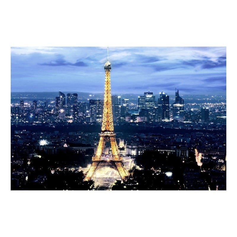 Maklaine Paris at Night Tempered Glass Wall Art 60