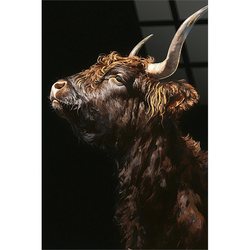 Maklaine Noble Highland Tempered Glass Wall Art 40