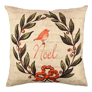 Maklaine Multicolor Throw Cushion with Silicone Filling and Concealed Zip