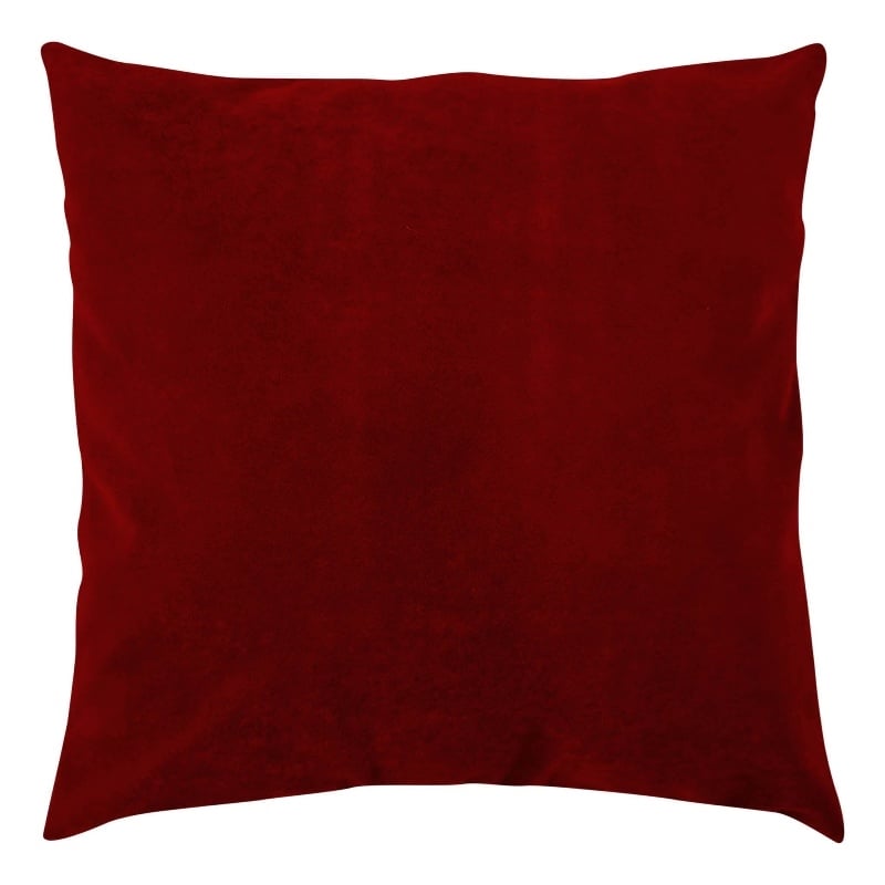Maklaine 43 x 43 cm Red Polyester Cushion with Silicone Filling and Zip