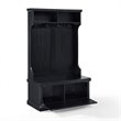 Kingfisher Lane Hall Tree in Distressed Black