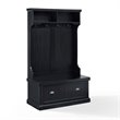 Kingfisher Lane Hall Tree in Distressed Black