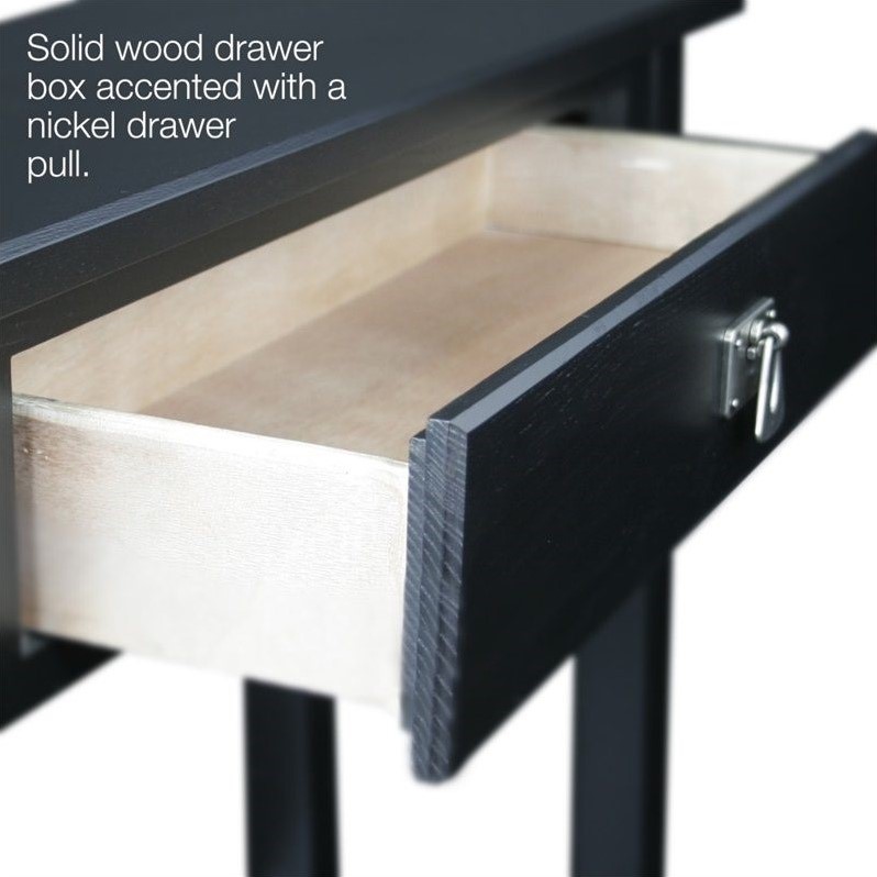 Kingfisher Lane Mission Table in Slate Black