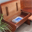 Kingfisher Lane Contemporary Wood Dining Nook Set in Walnut Finish