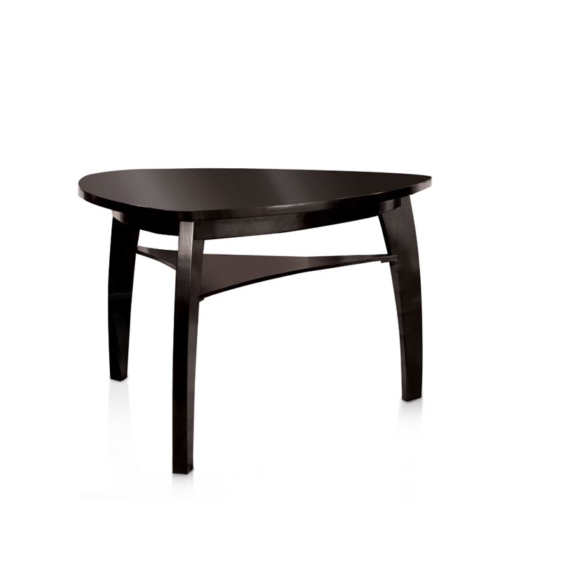 Kingfisher Lane Wood 6-Piece Counter Height Dining Set in Black