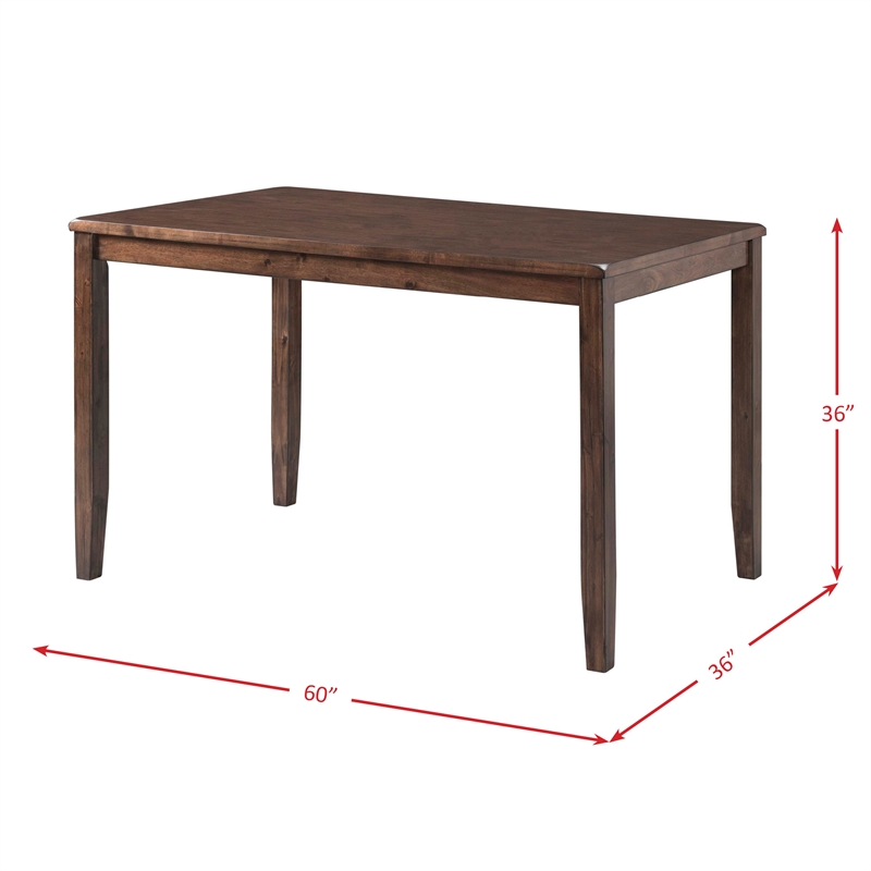 Kingfisher Lane Contemporary 7PC Dining Set in Cherry Finish