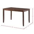 Kingfisher Lane Contemporary 7PC Dining Set in Cherry Finish