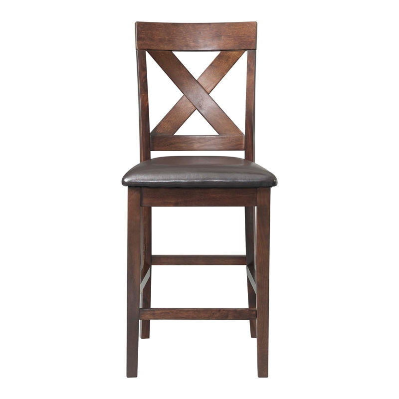 Kingfisher Lane Contemporary 7PC Dining Set in Cherry Finish