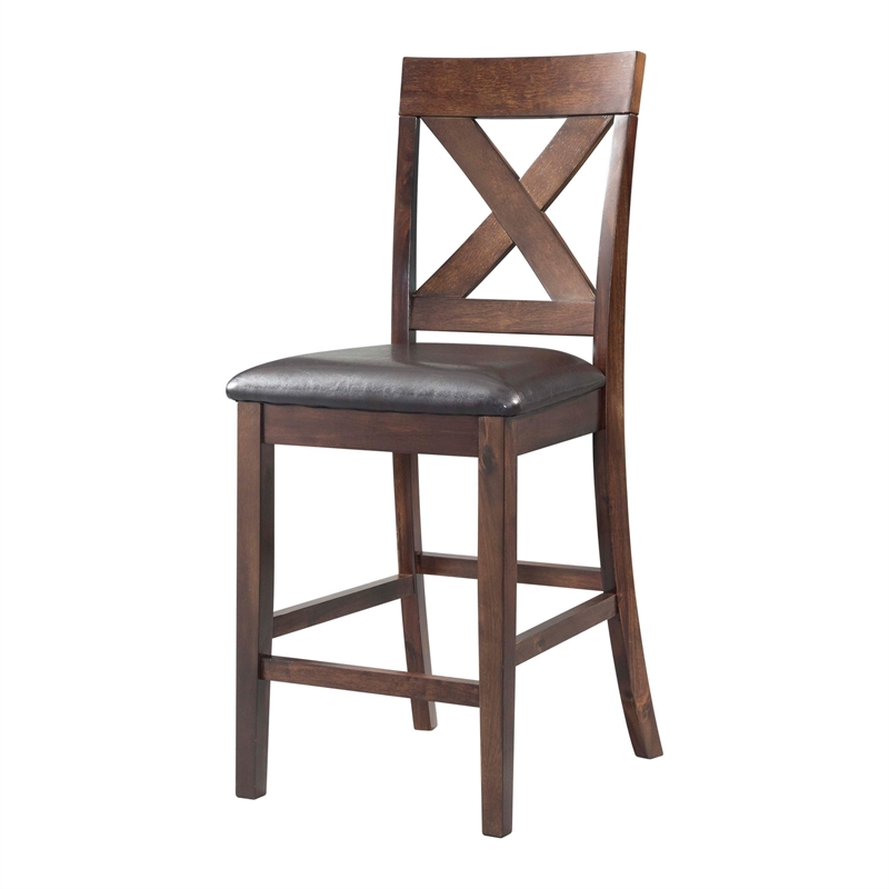 Kingfisher Lane Contemporary 7PC Dining Set in Cherry Finish
