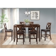 Kingfisher Lane Contemporary 7PC Dining Set in Cherry Finish