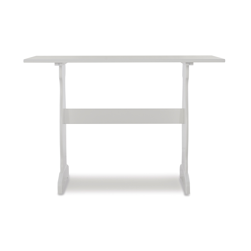 Kingfisher Lane Contemporary Wood Corner Nook Dining Set in Blue